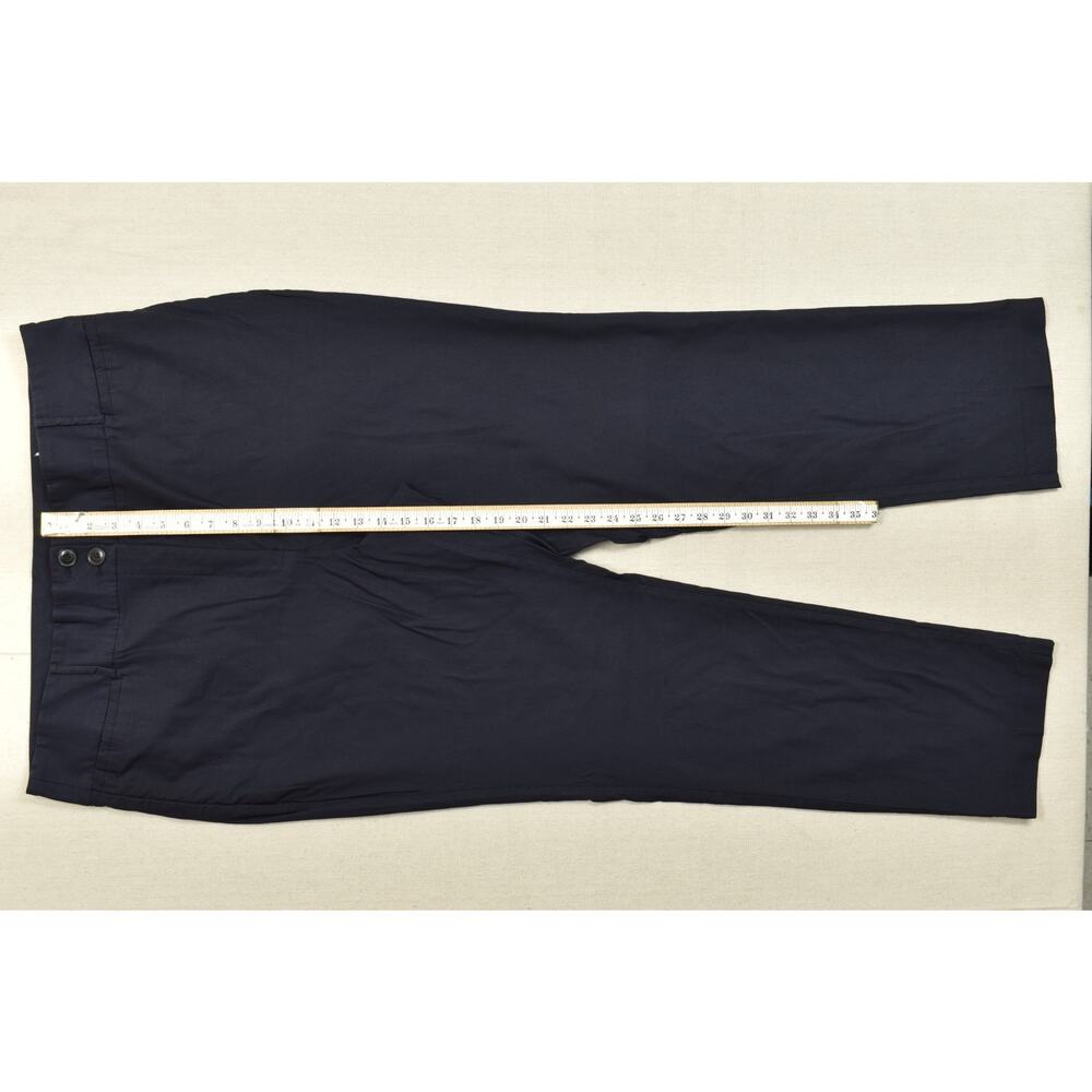 Lane Bryant Women's Size 22R Navy Blue Straight Leg Trouser Pants Rayon Blend S - Picture 8 of 8